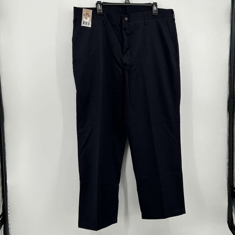BUNDLE Lee Mens Plain Front Relaxed Fit Tapered Leg Chino Pants 40x29 NWT Office - Picture 12 of 14